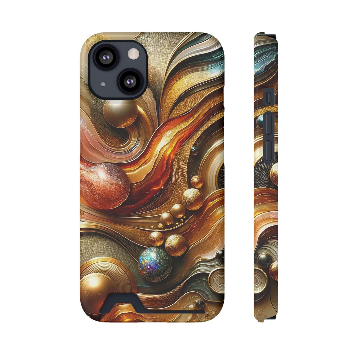 Phone Case with Card Holder - Love's Impact ©2024