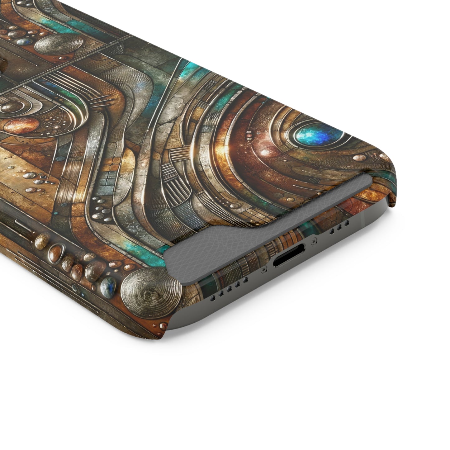 Phone Case with Card Holder - Chromatic Reverie 1 ©2024
