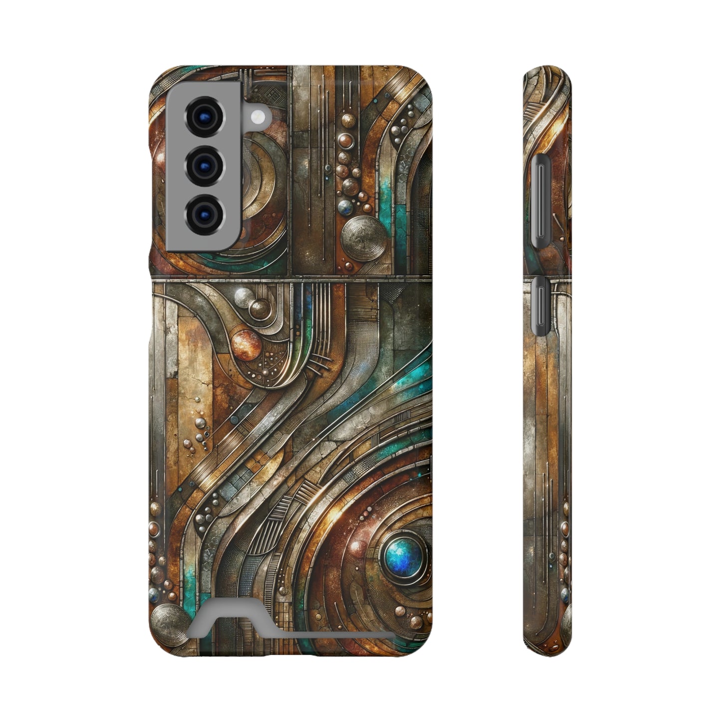 Phone Case with Card Holder - Chromatic Reverie 1 ©2024