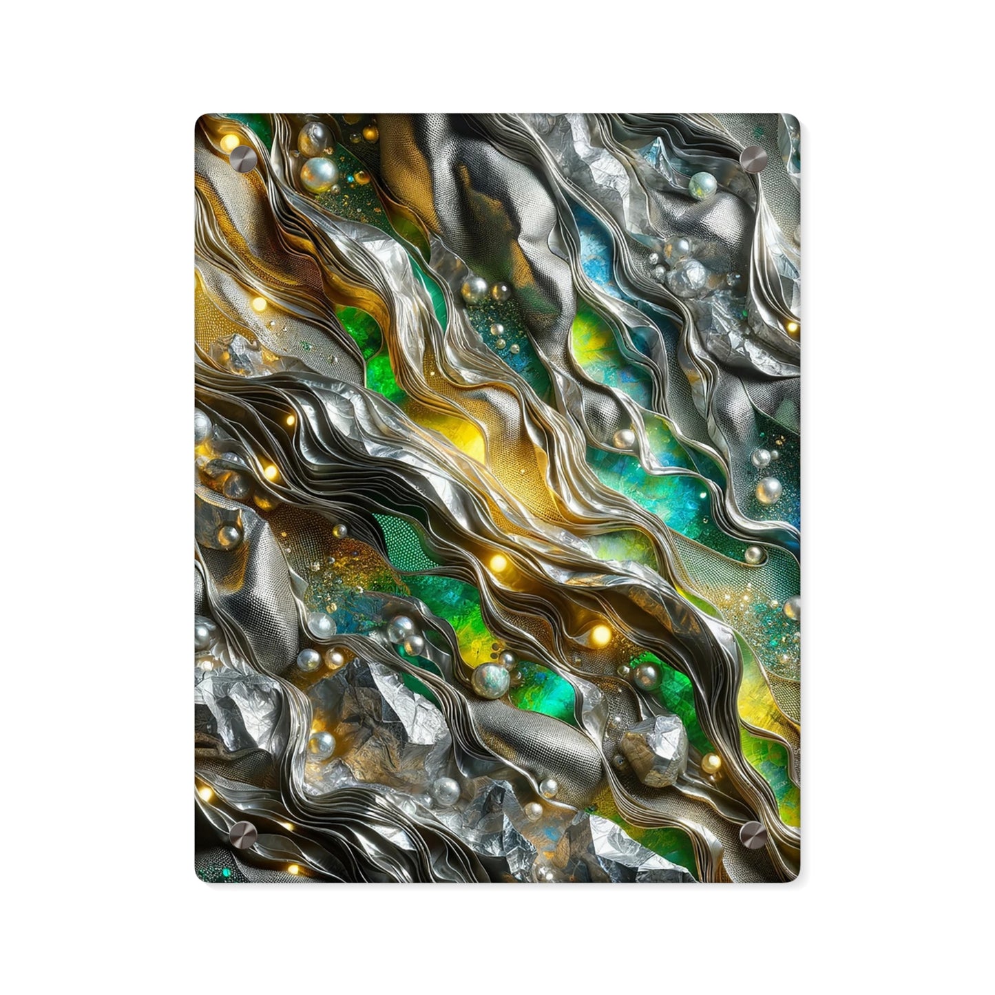 Acrylic Wall Art Panels - Chromatic Ribbons ©2024