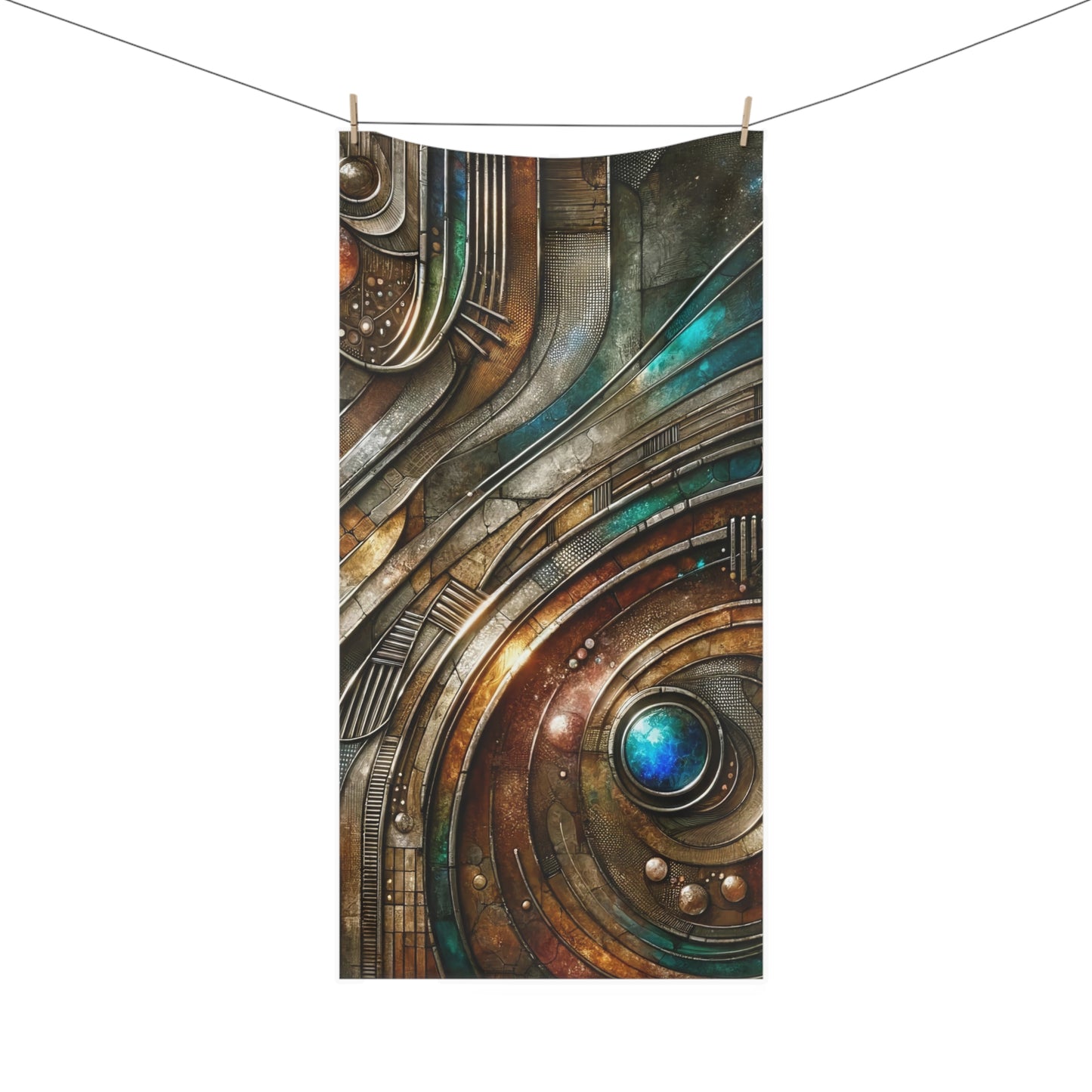 Mink-Cotton Towel - Chromatic Reverie 1 ©2024