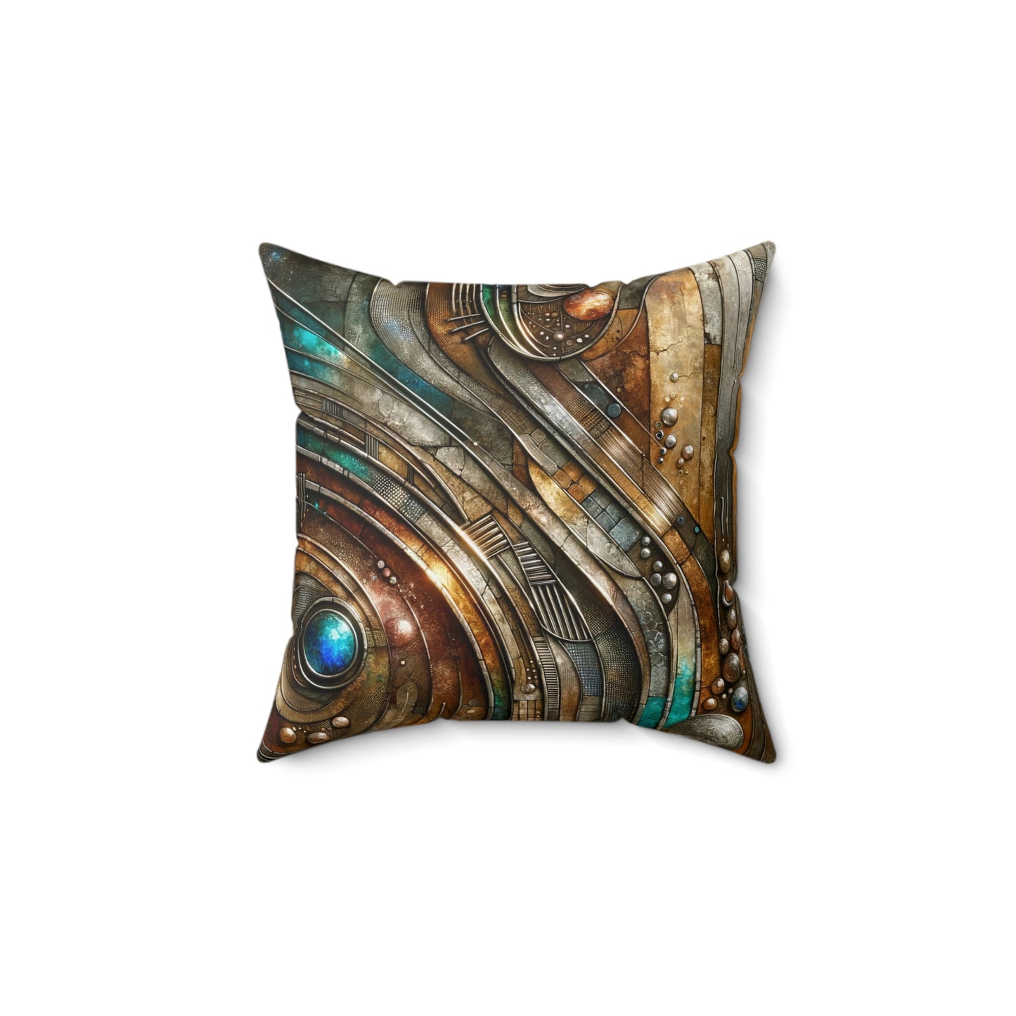 Spun Polyester Square Pillow - Chromatic Reverie 1 ©2024