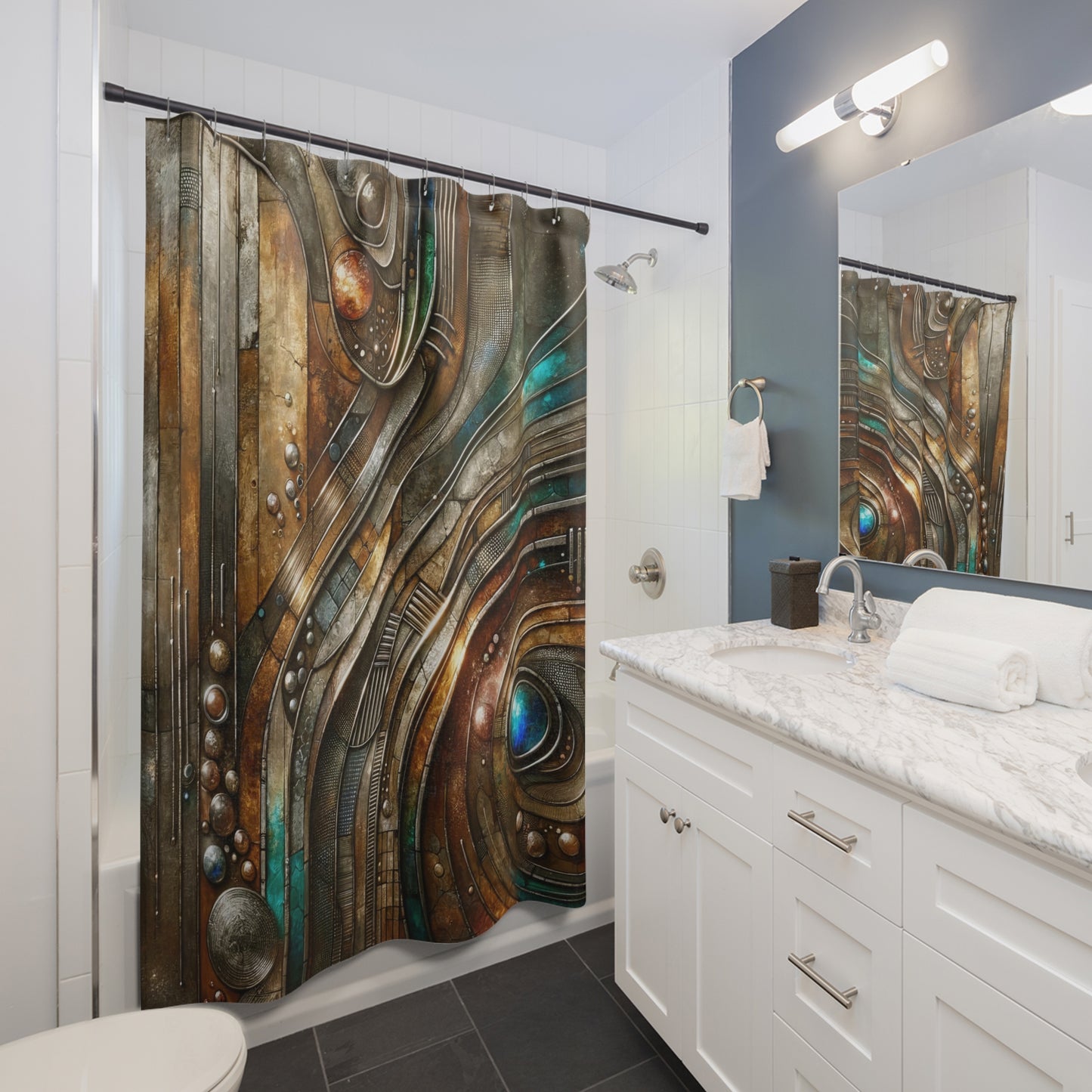 Shower Curtain - Chromatic Reverie 1 ©2024