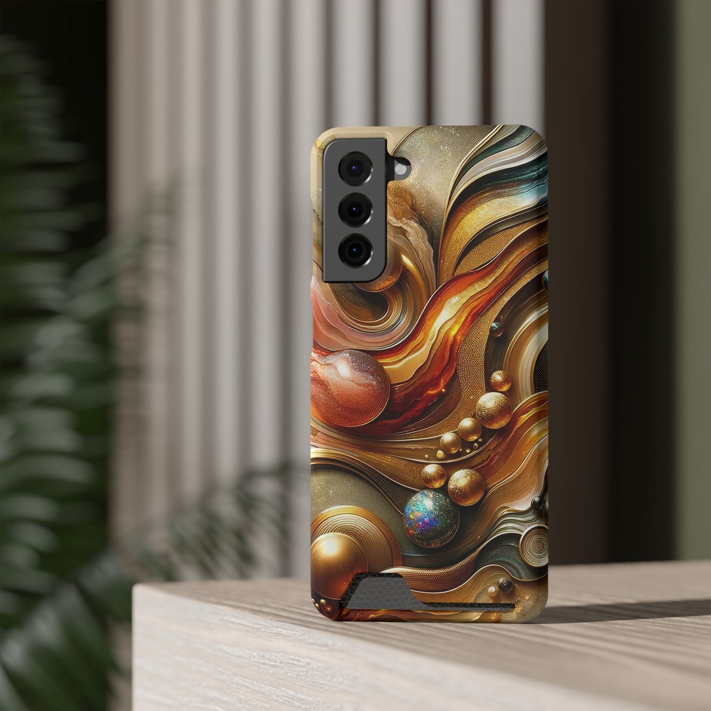 Phone Case with Card Holder - Love's Impact ©2024