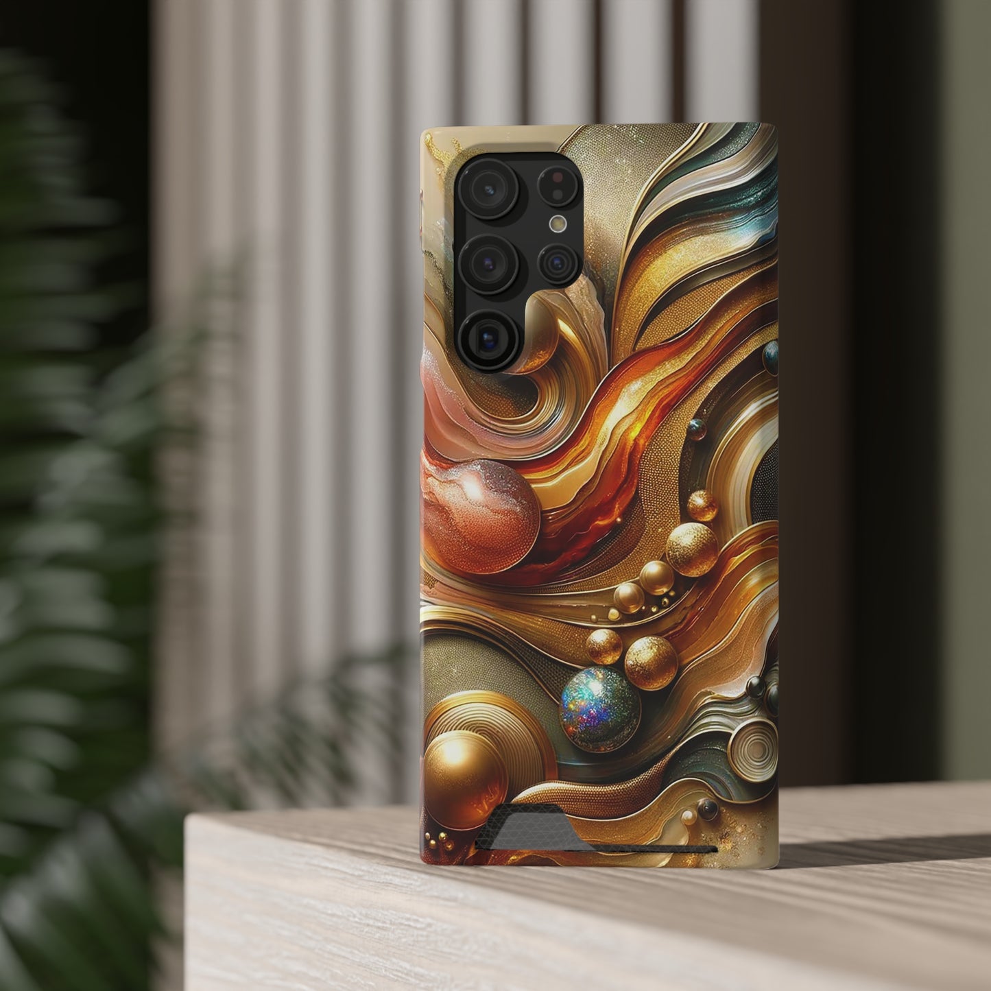 Phone Case with Card Holder - Love's Impact ©2024