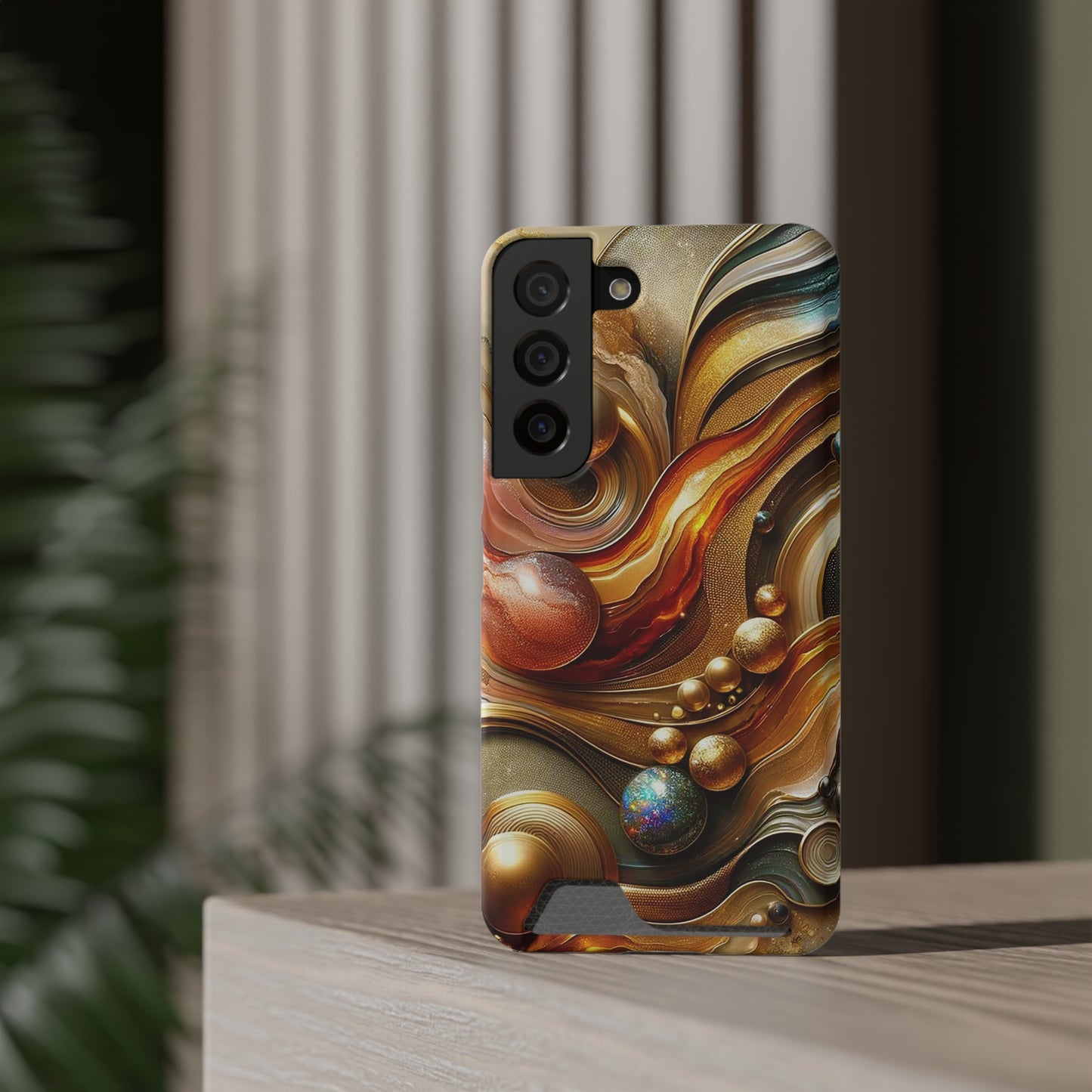 Phone Case with Card Holder - Love's Impact ©2024