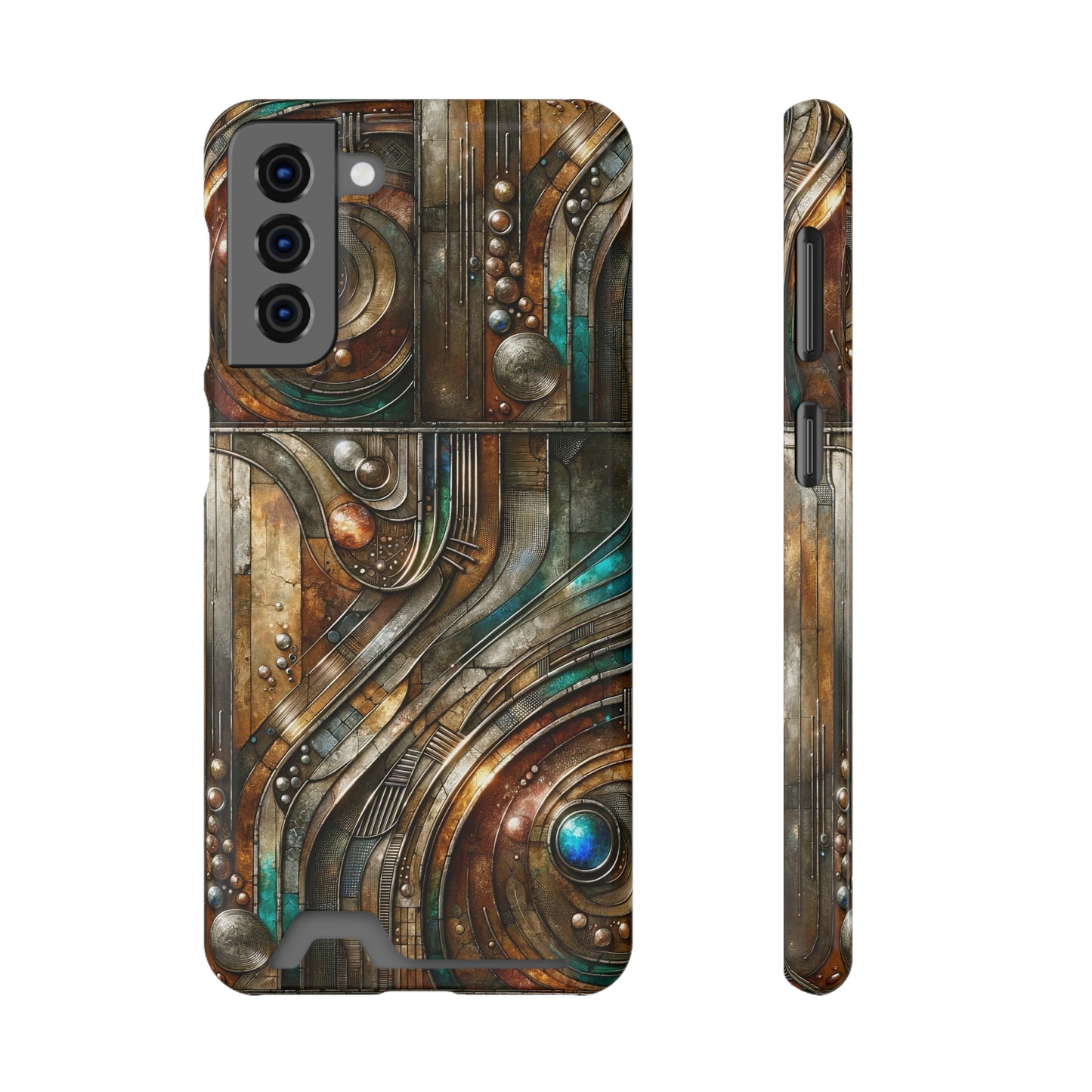 Phone Case with Card Holder - Chromatic Reverie 1 ©2024