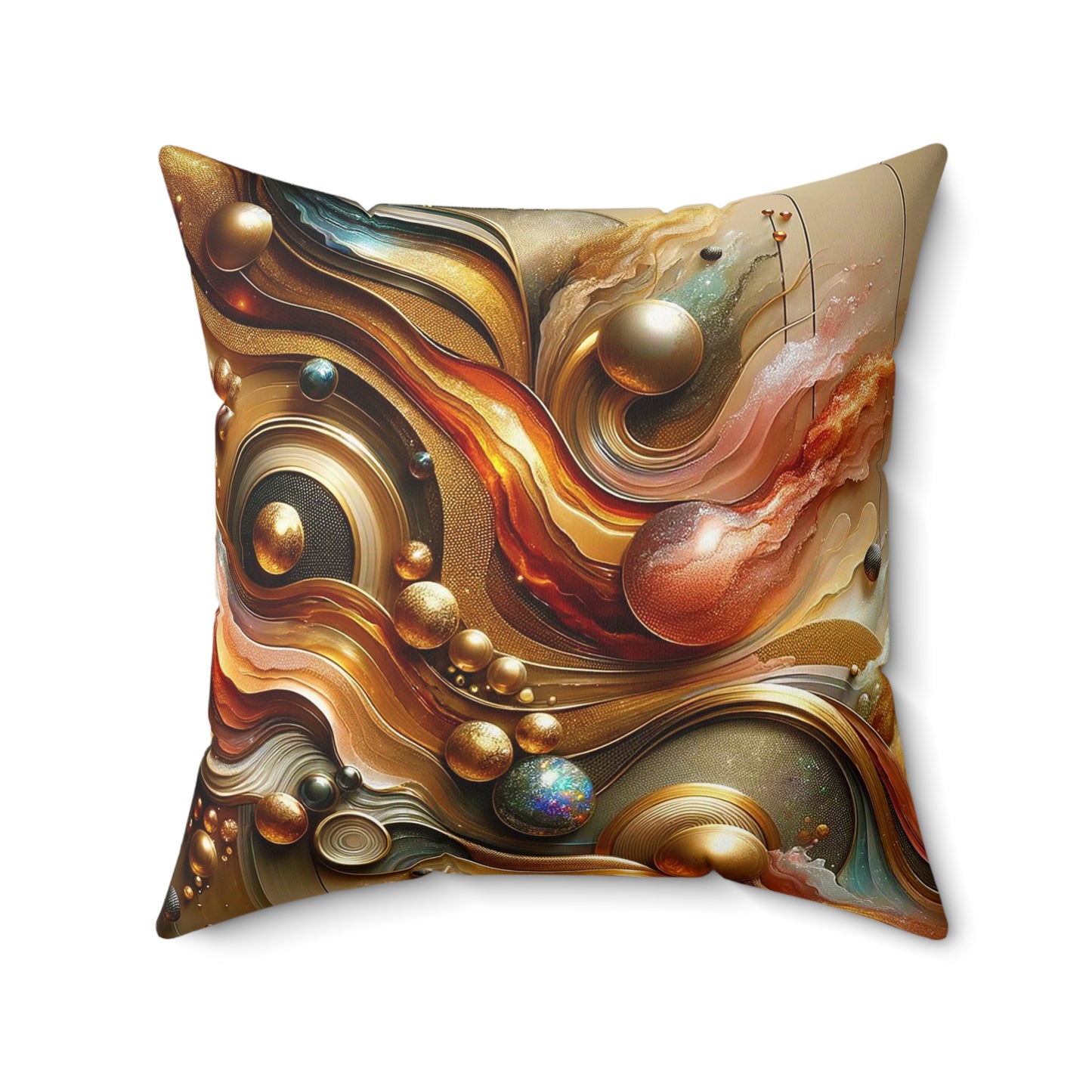 Spun Polyester Square Pillow - Love's Impact ©2024