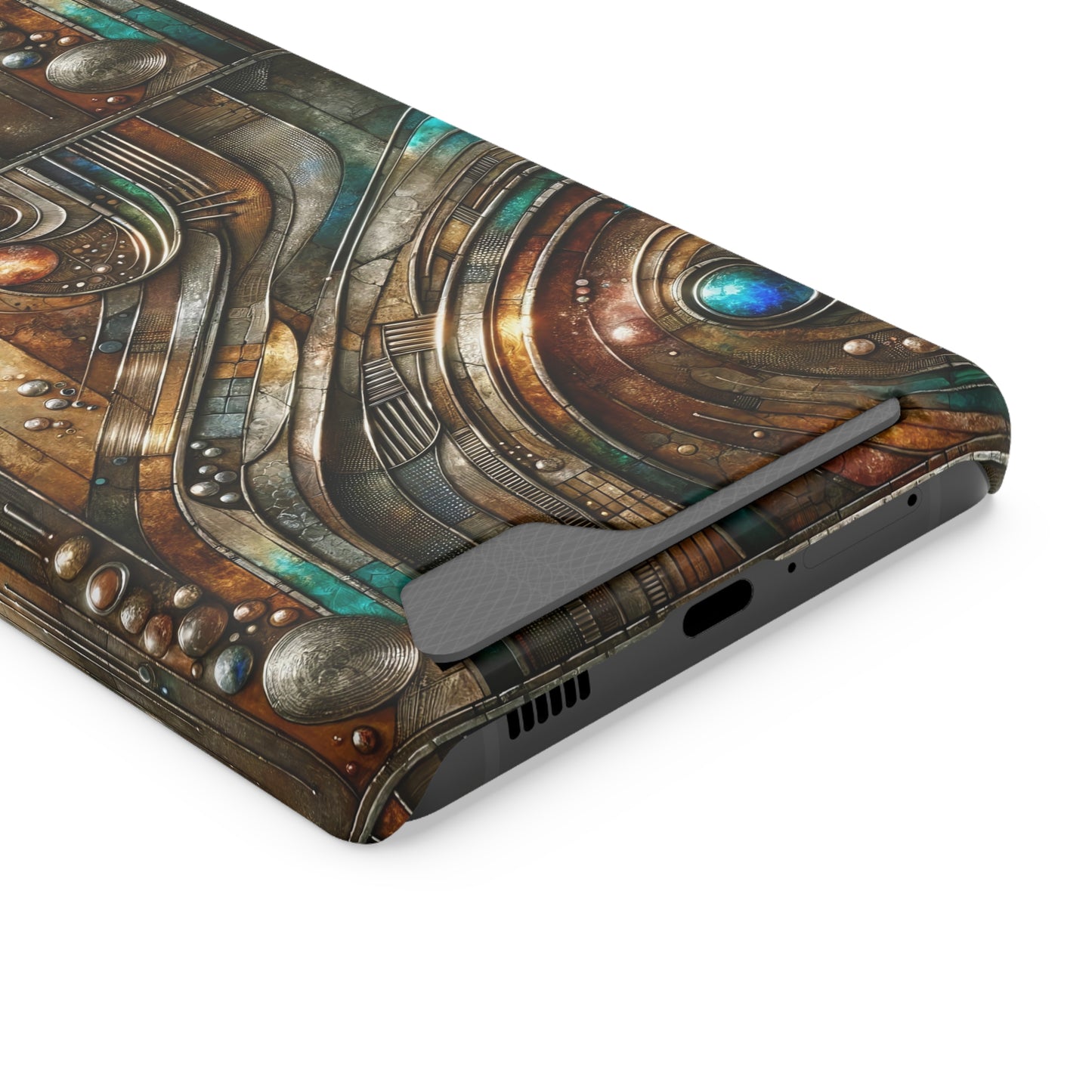 Phone Case with Card Holder - Chromatic Reverie 1 ©2024