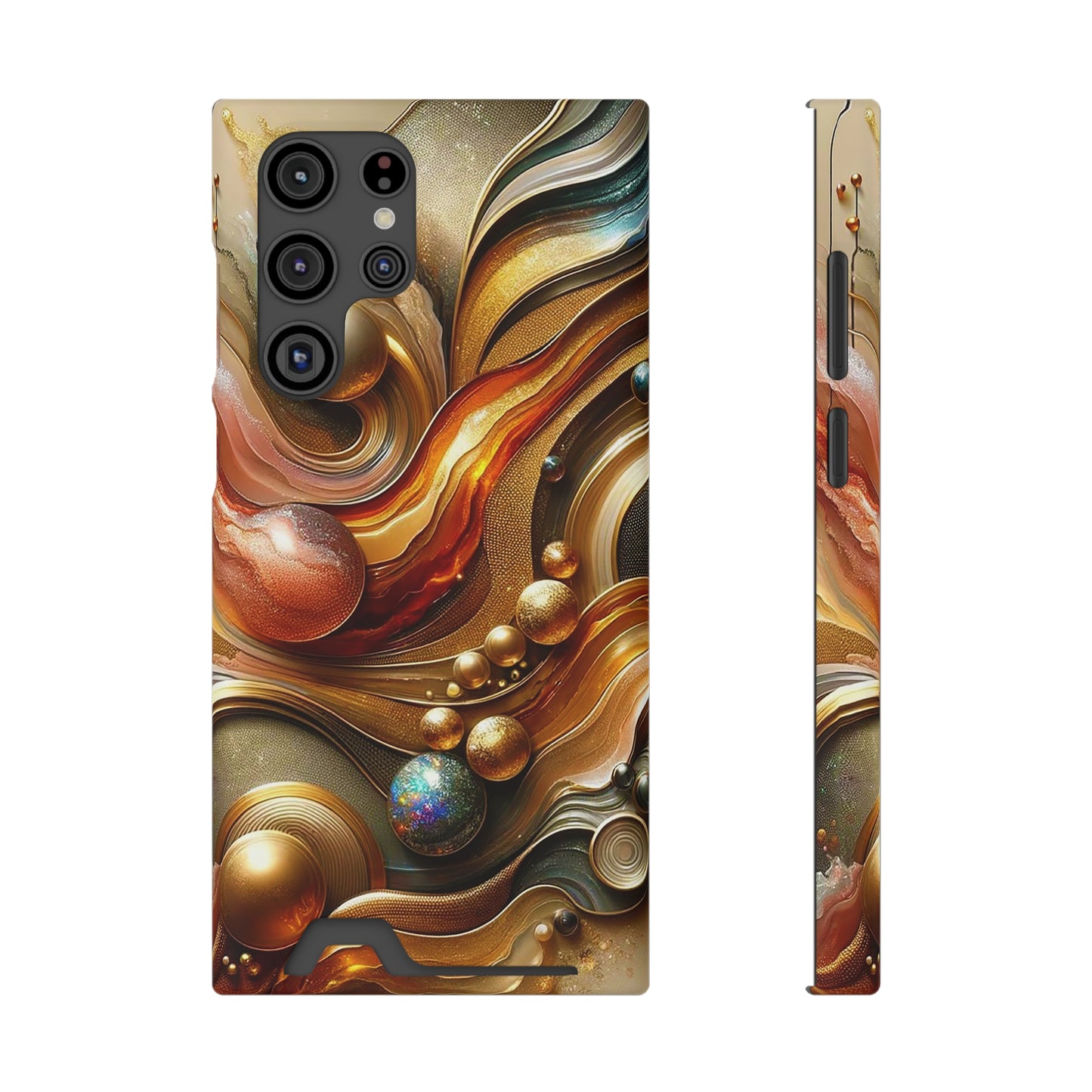 Phone Case with Card Holder - Love's Impact ©2024