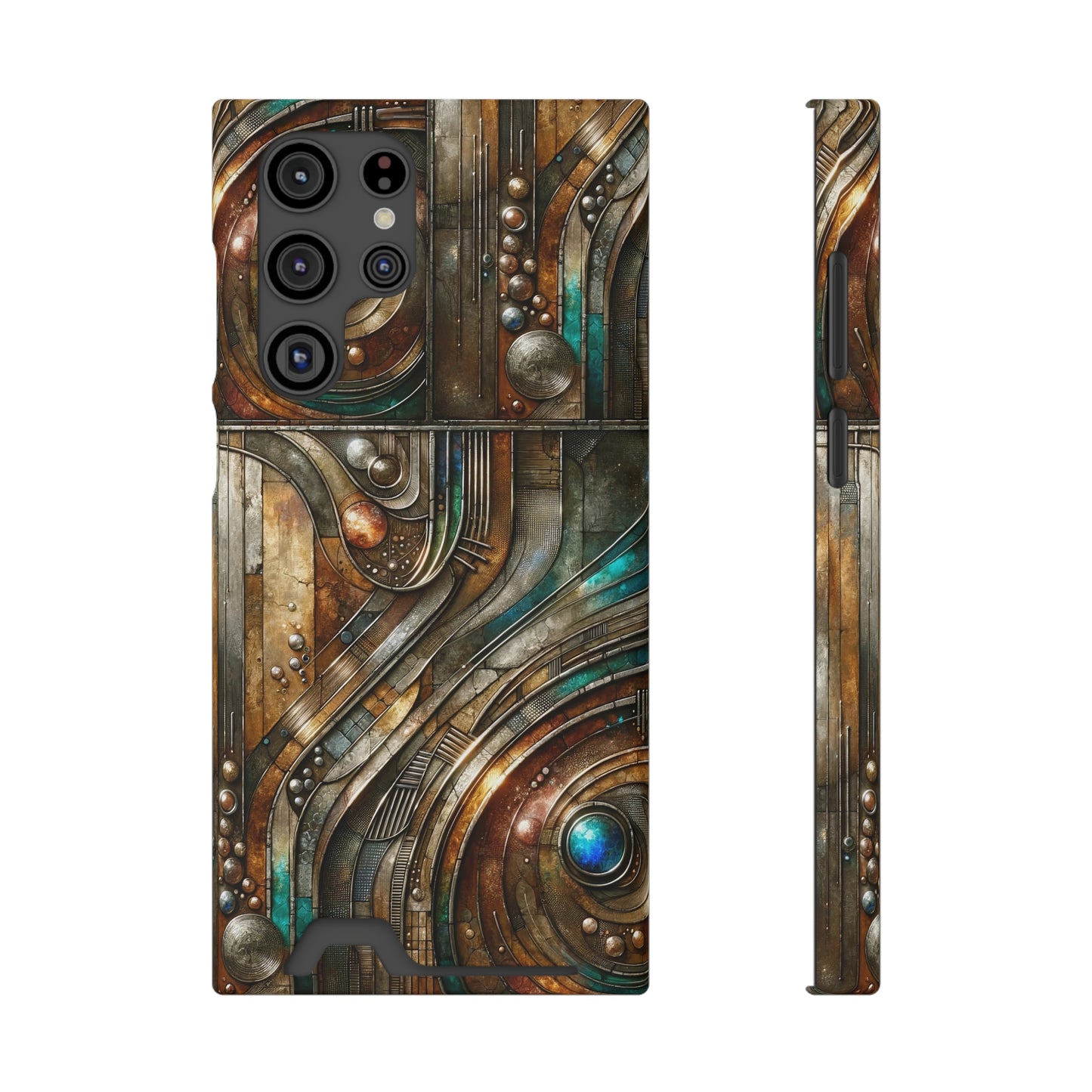 Phone Case with Card Holder - Chromatic Reverie 1 ©2024