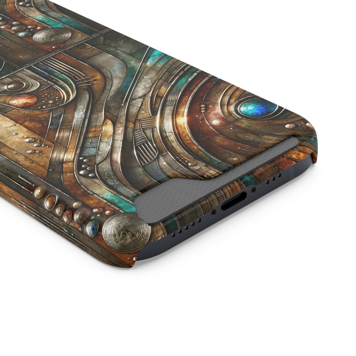 Phone Case with Card Holder - Chromatic Reverie 1 ©2024