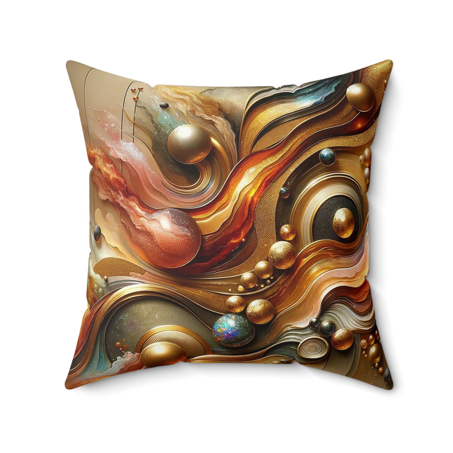Spun Polyester Square Pillow - Love's Impact ©2024