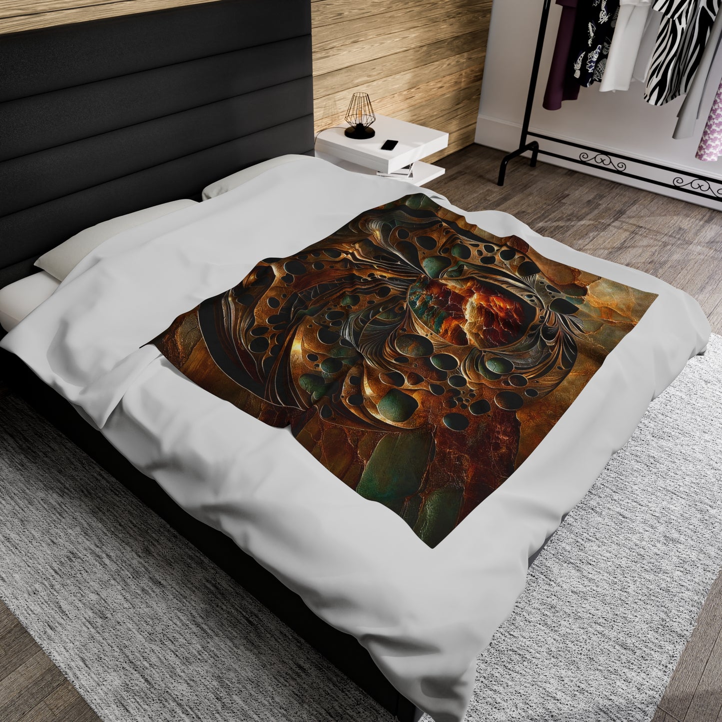 Velveteen Plush Blanket - Rustic Dream ©2024