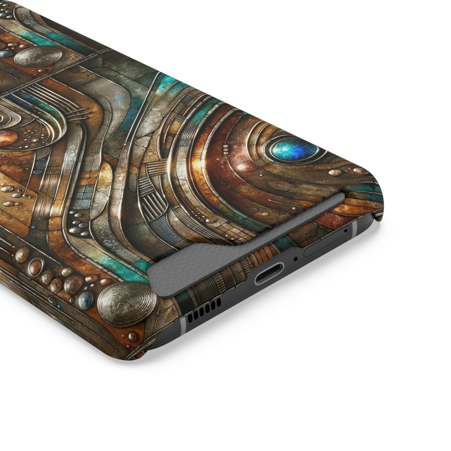 Phone Case with Card Holder - Chromatic Reverie 1 ©2024