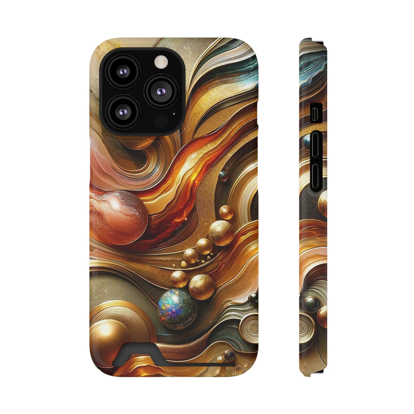Phone Case with Card Holder - Love's Impact ©2024