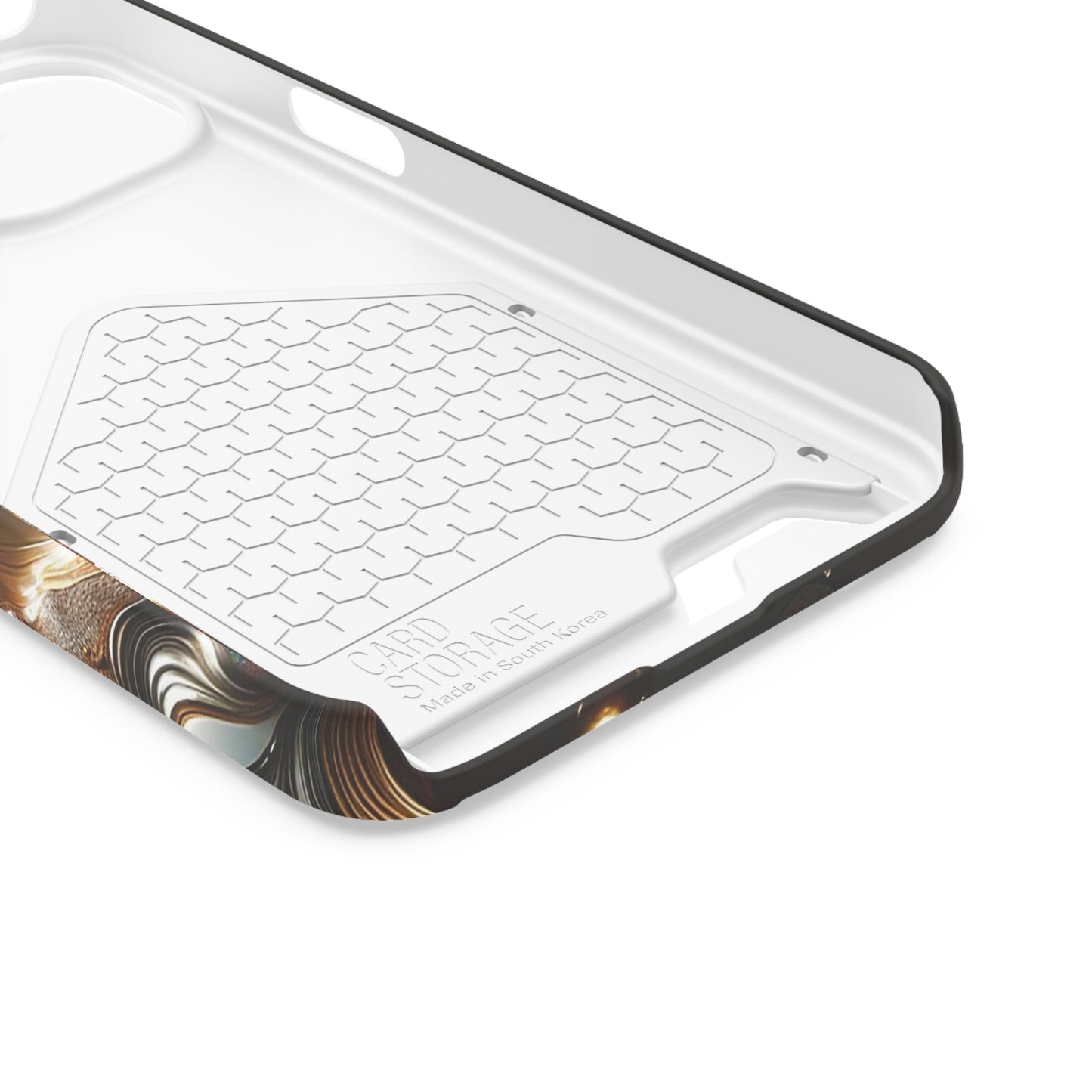 Phone Case with Card Holder - Fused Opulence ©2024