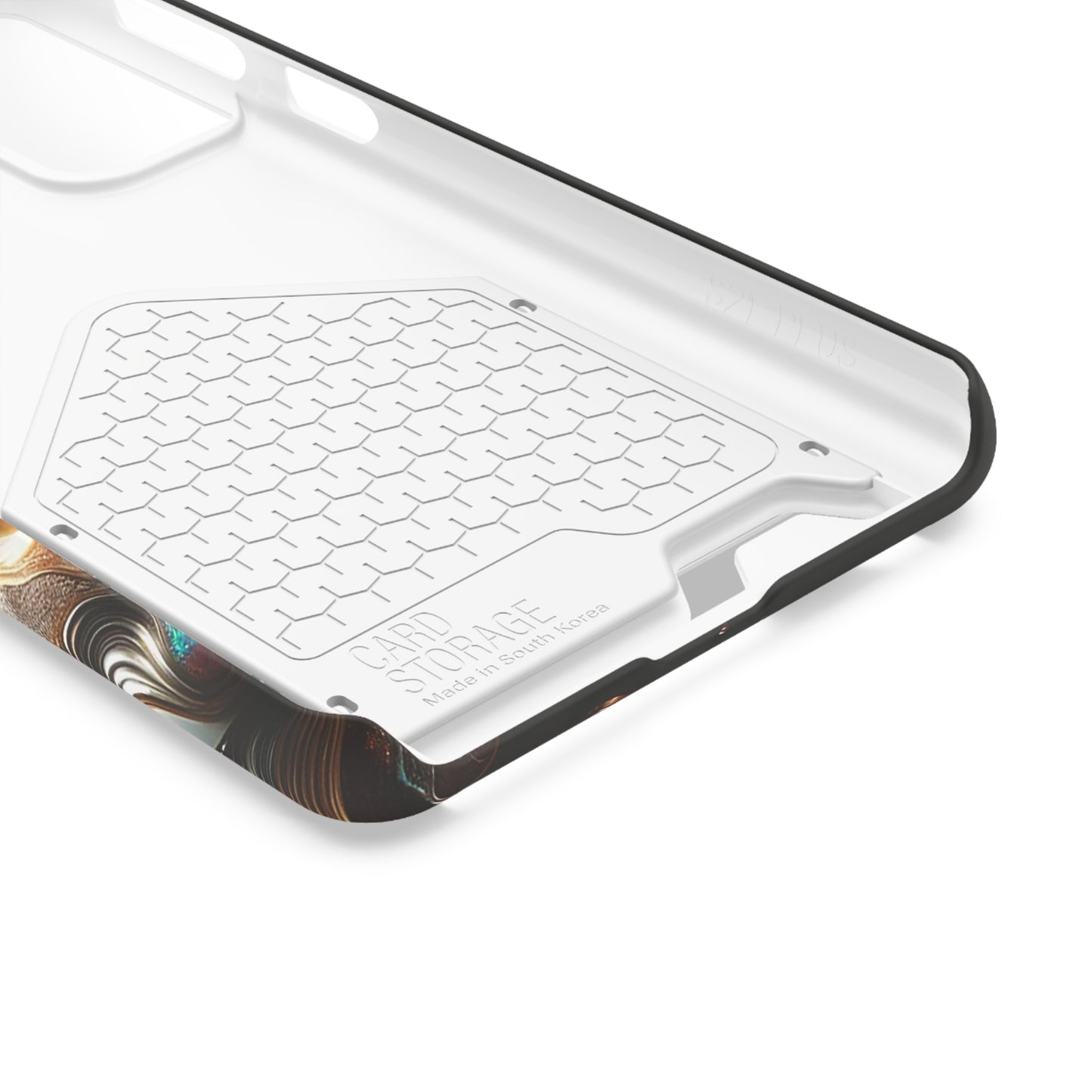 Phone Case with Card Holder - Fused Opulence ©2024