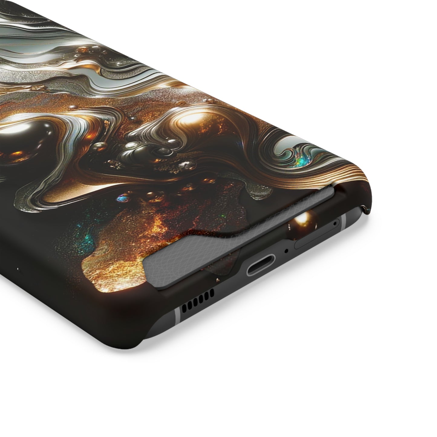 Phone Case with Card Holder - Fused Opulence ©2024