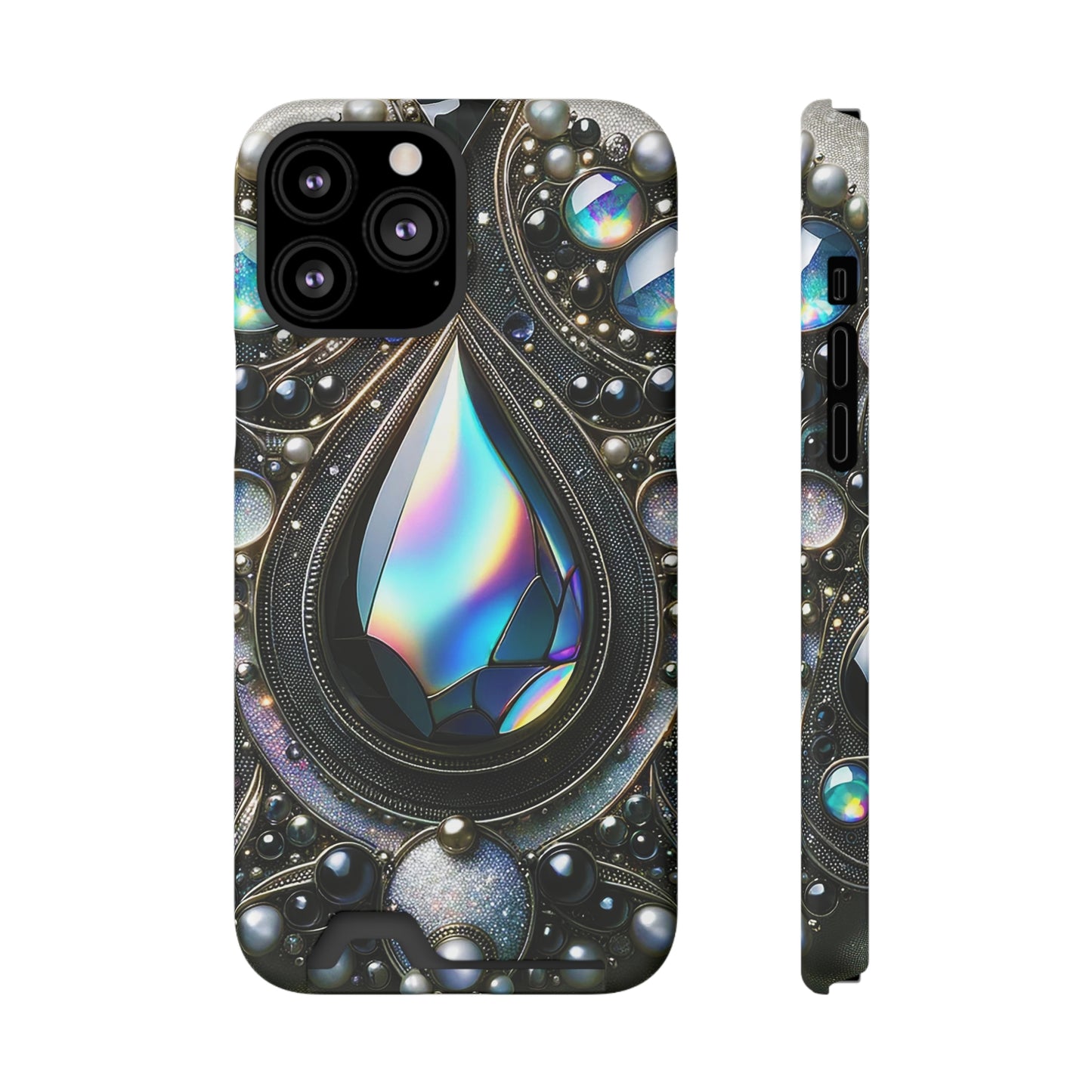 Phone Case with Card Holder - Sophisticated Power ©2024