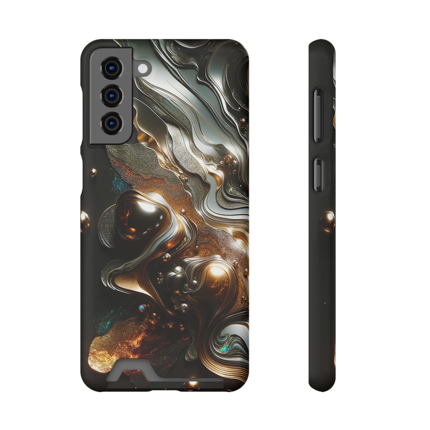 Phone Case with Card Holder - Fused Opulence ©2024