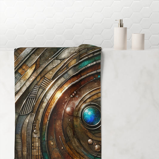 Mink-Cotton Towel - Chromatic Reverie 1 ©2024