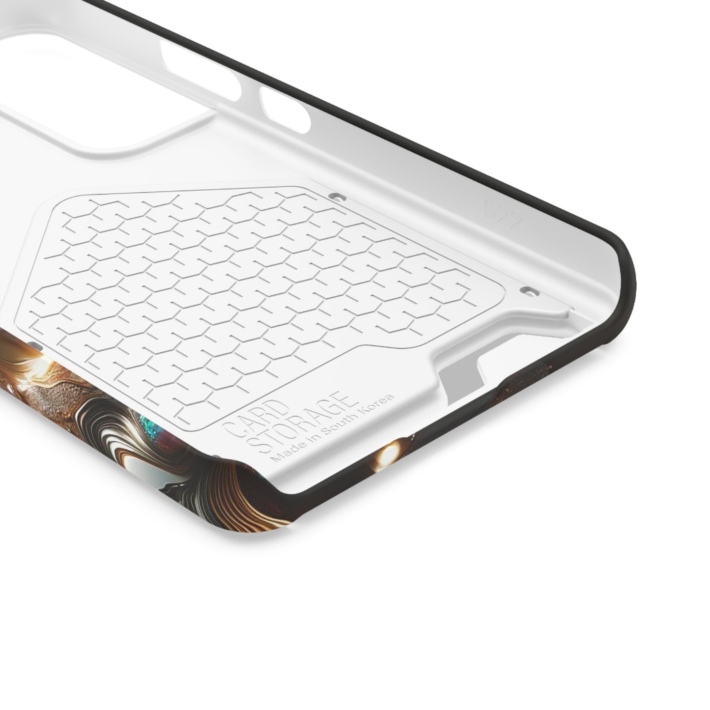 Phone Case with Card Holder - Fused Opulence ©2024