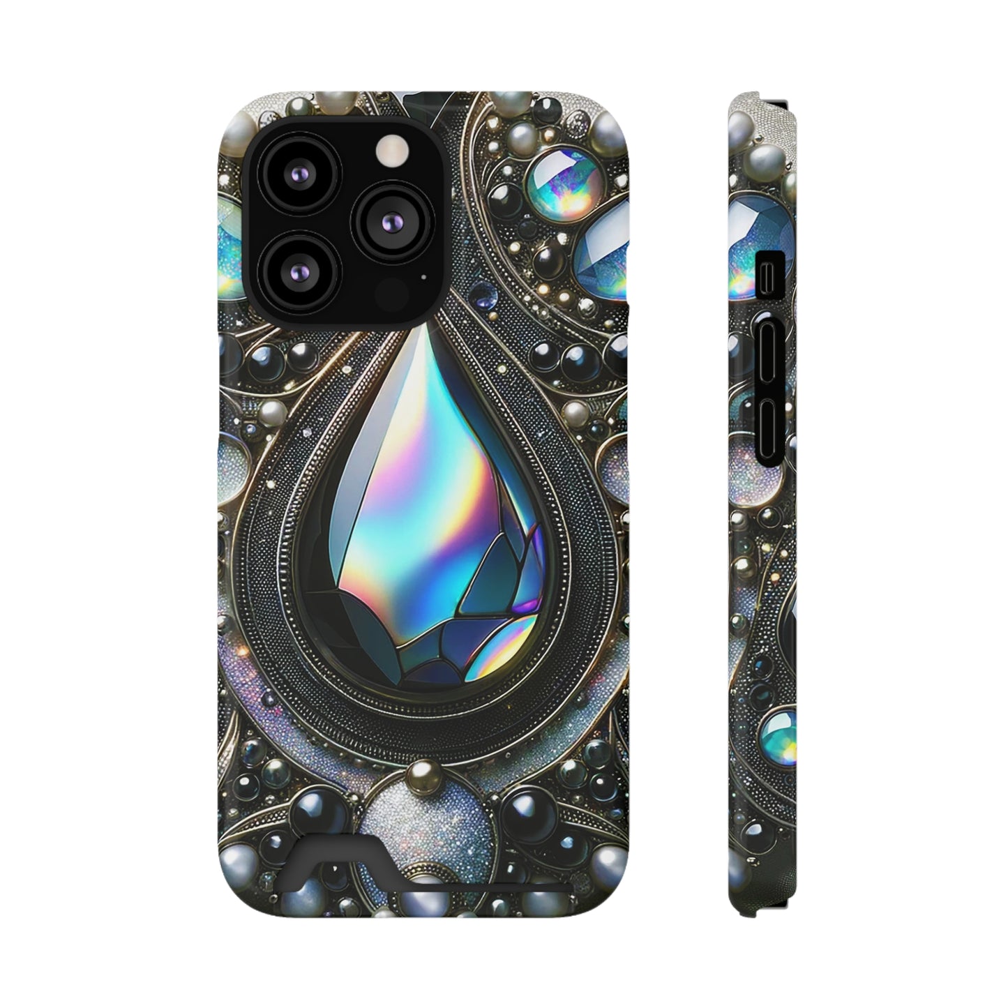 Phone Case with Card Holder - Sophisticated Power ©2024