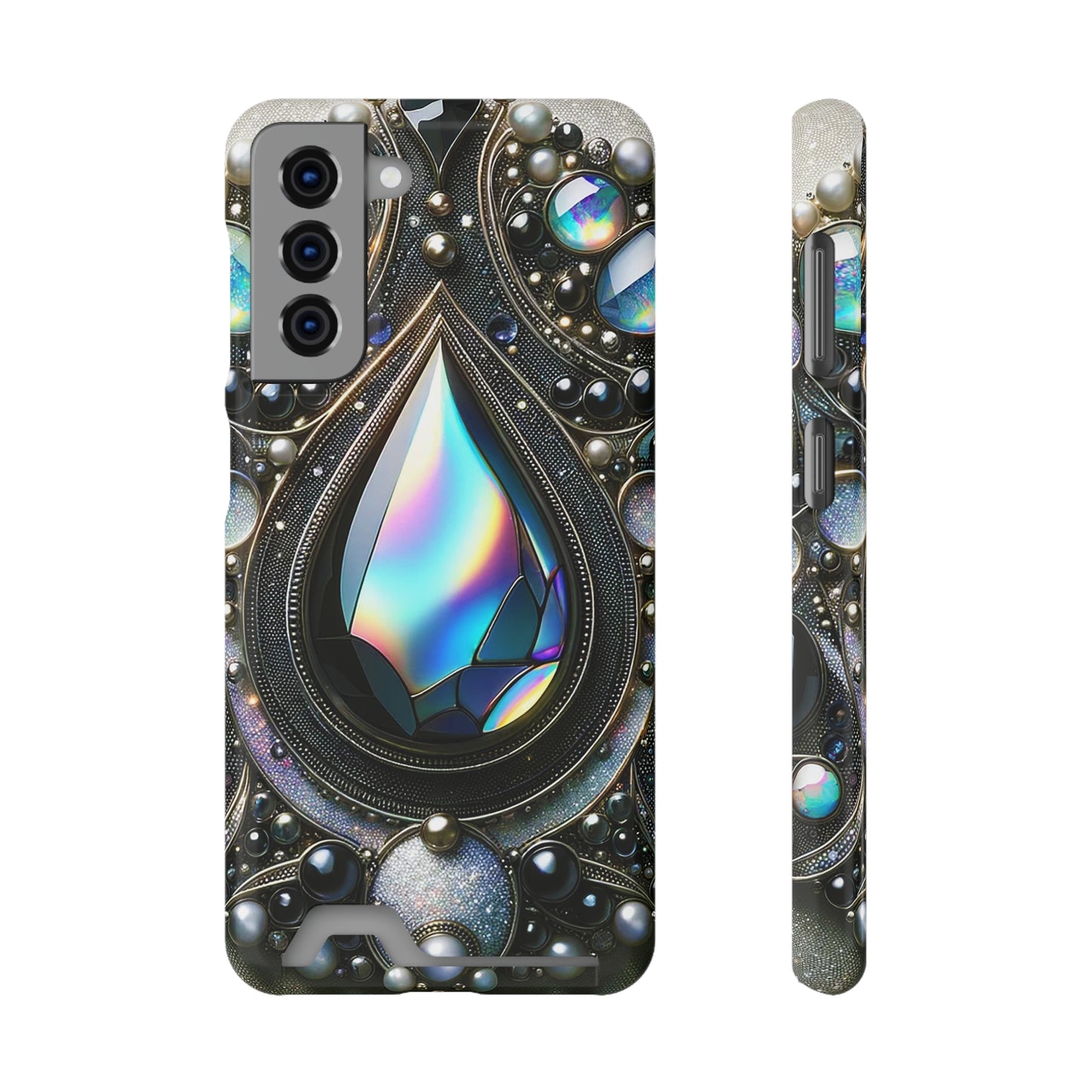 Phone Case with Card Holder - Sophisticated Power ©2024