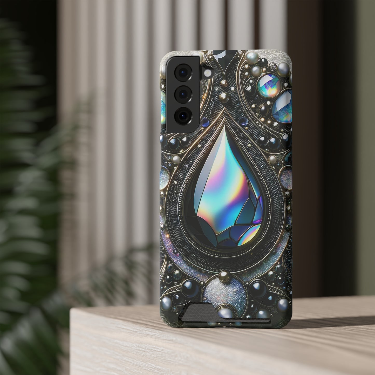 Phone Case with Card Holder - Sophisticated Power ©2024