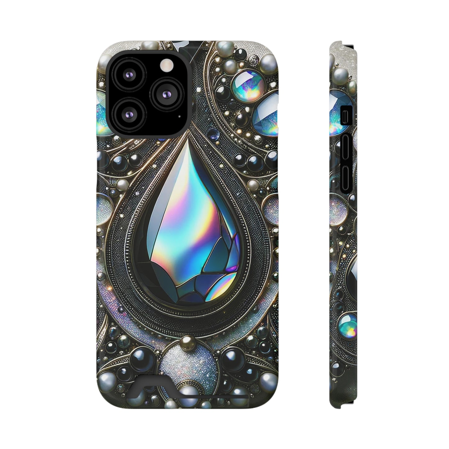 Phone Case with Card Holder - Sophisticated Power ©2024