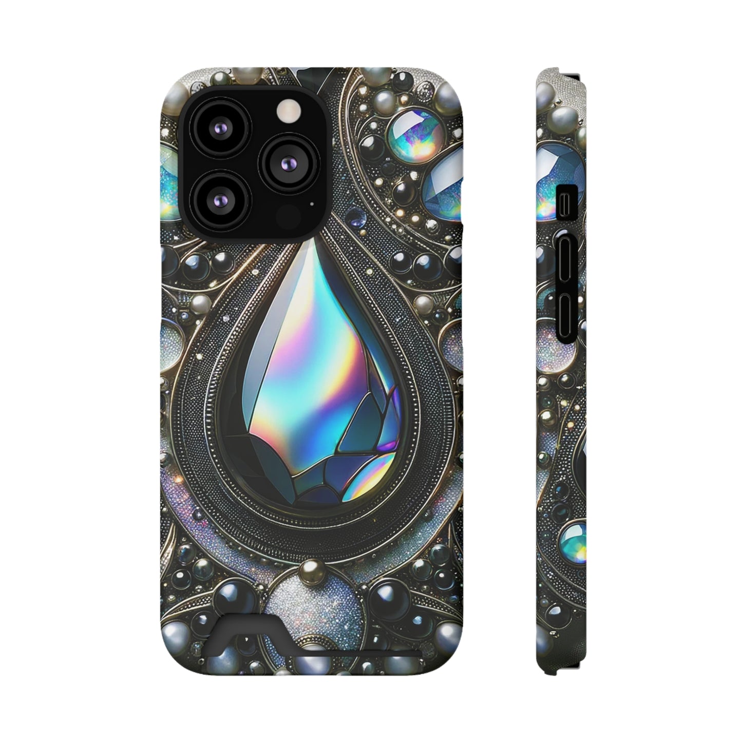 Phone Case with Card Holder - Sophisticated Power ©2024