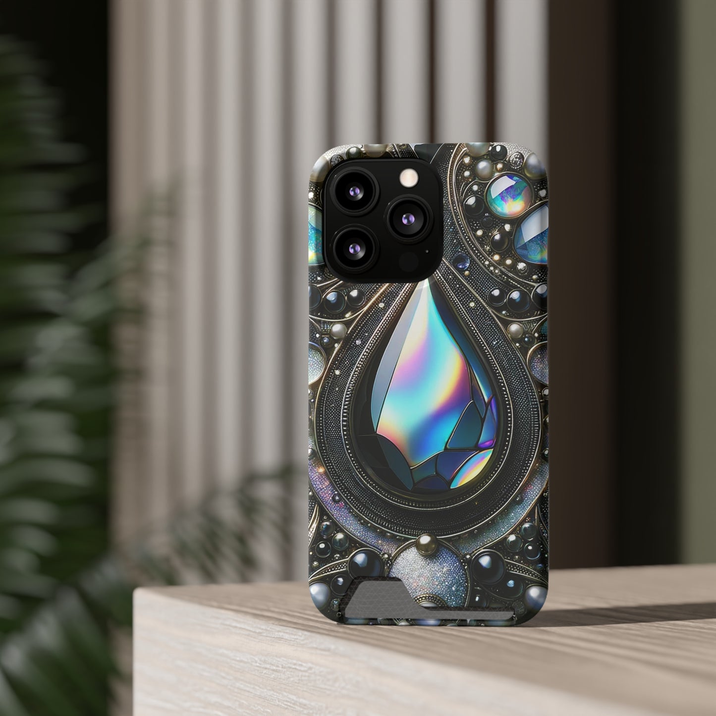 Phone Case with Card Holder - Sophisticated Power ©2024