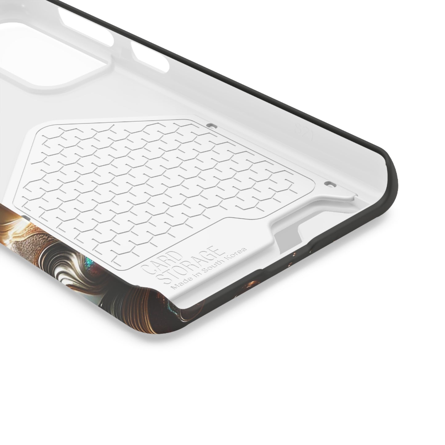 Phone Case with Card Holder - Fused Opulence ©2024