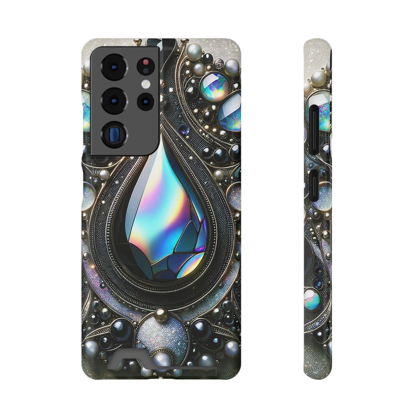 Phone Case with Card Holder - Sophisticated Power ©2024