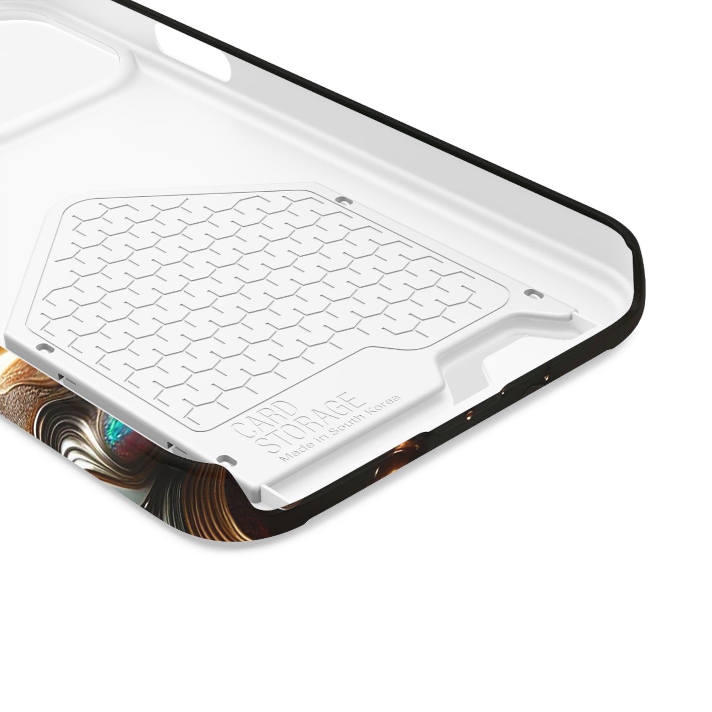 Phone Case with Card Holder - Fused Opulence ©2024