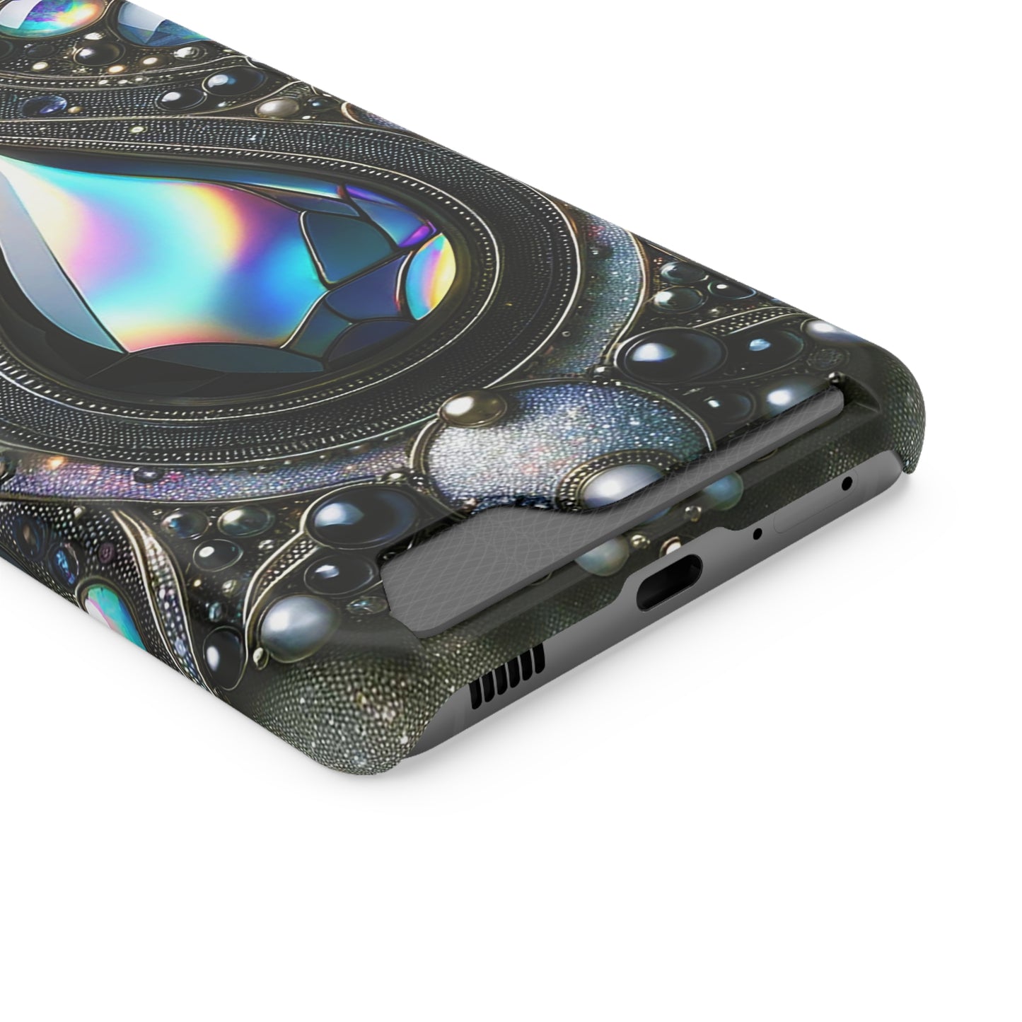 Phone Case with Card Holder - Sophisticated Power ©2024