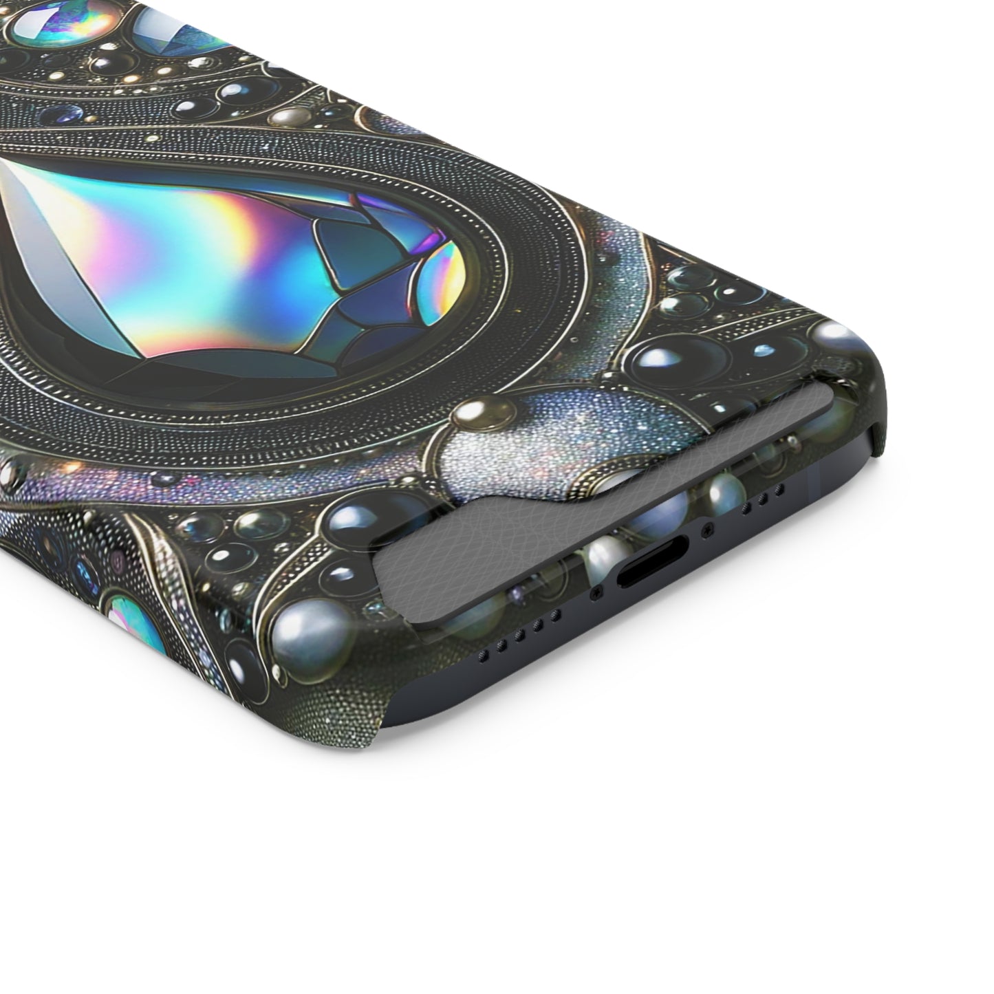 Phone Case with Card Holder - Sophisticated Power ©2024