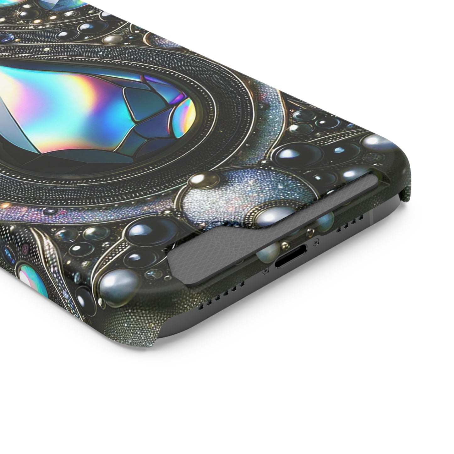 Phone Case with Card Holder - Sophisticated Power ©2024