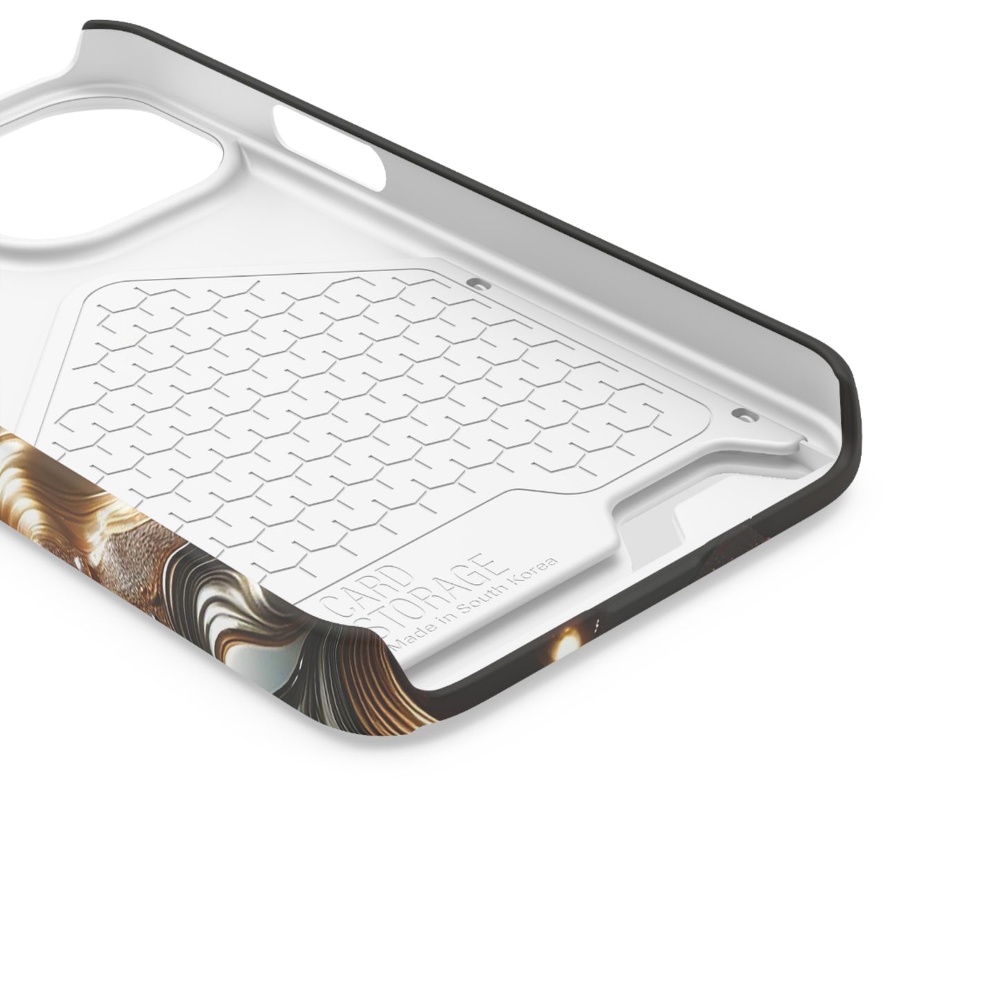 Phone Case with Card Holder - Fused Opulence ©2024