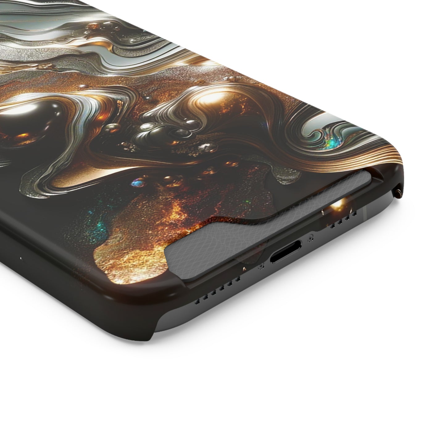 Phone Case with Card Holder - Fused Opulence ©2024