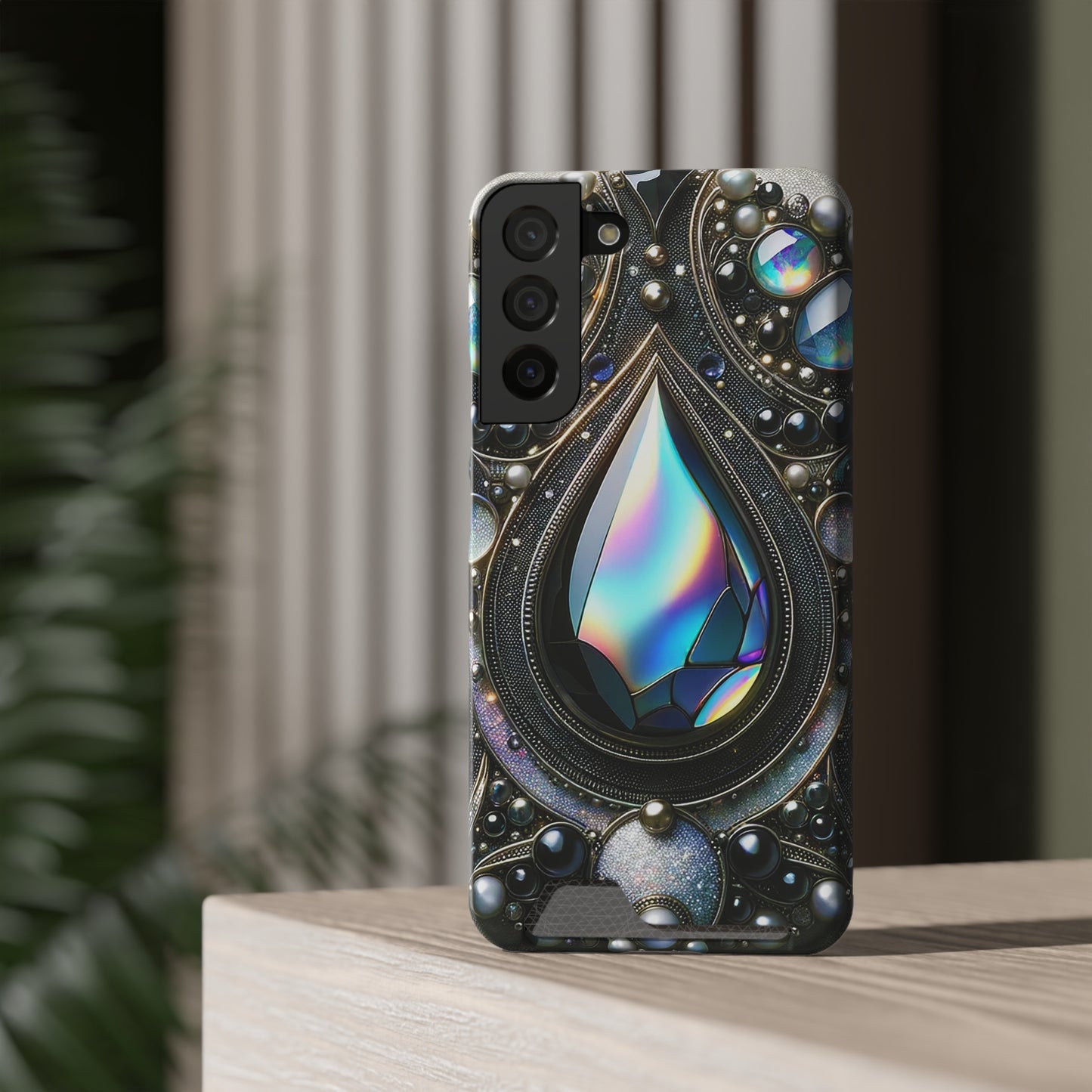 Phone Case with Card Holder - Sophisticated Power ©2024