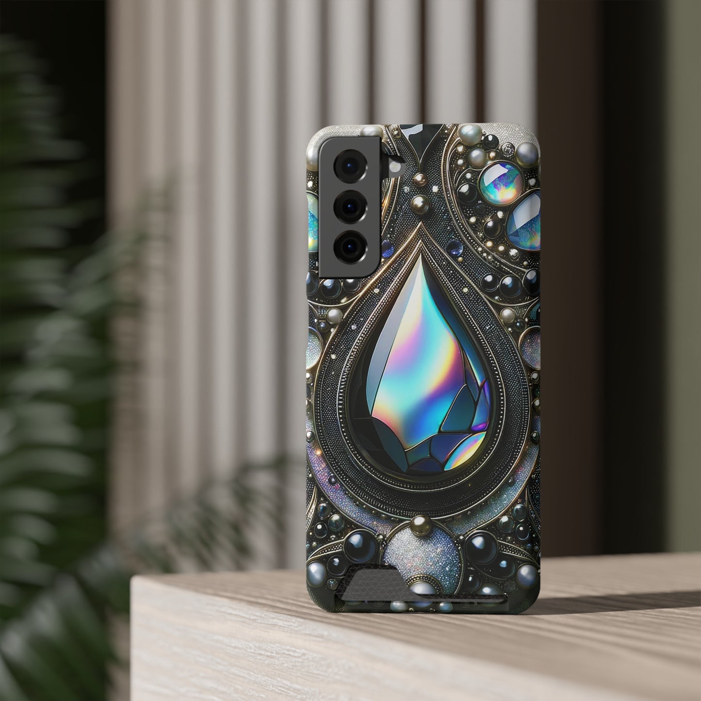 Phone Case with Card Holder - Sophisticated Power ©2024