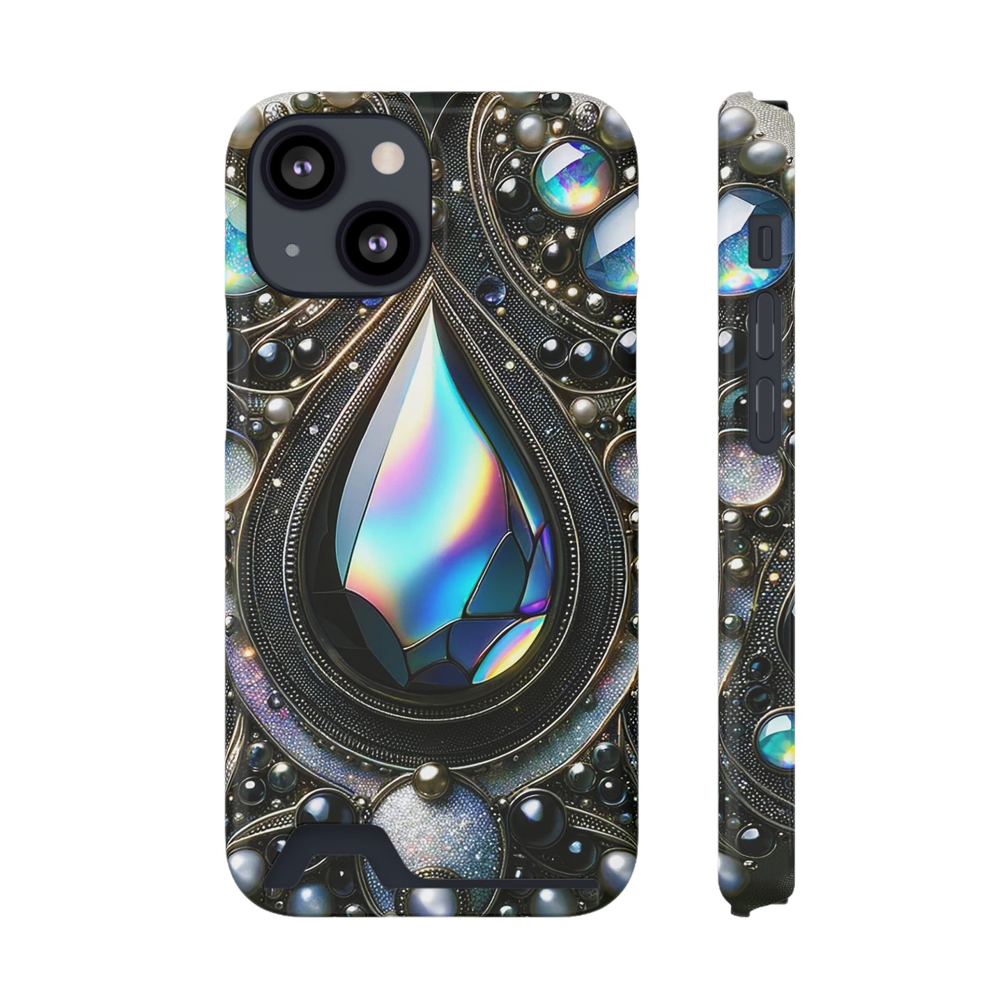 Phone Case with Card Holder - Sophisticated Power ©2024