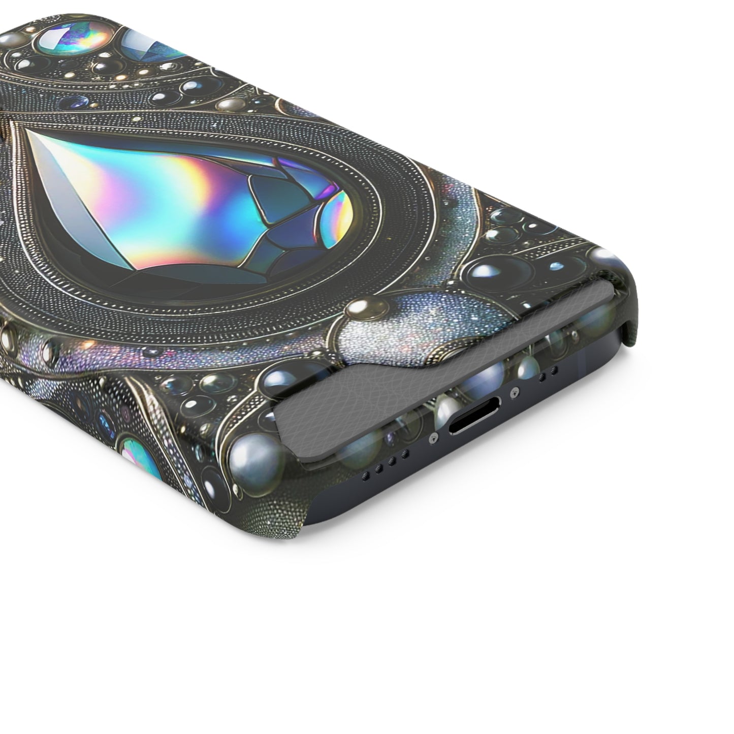 Phone Case with Card Holder - Sophisticated Power ©2024