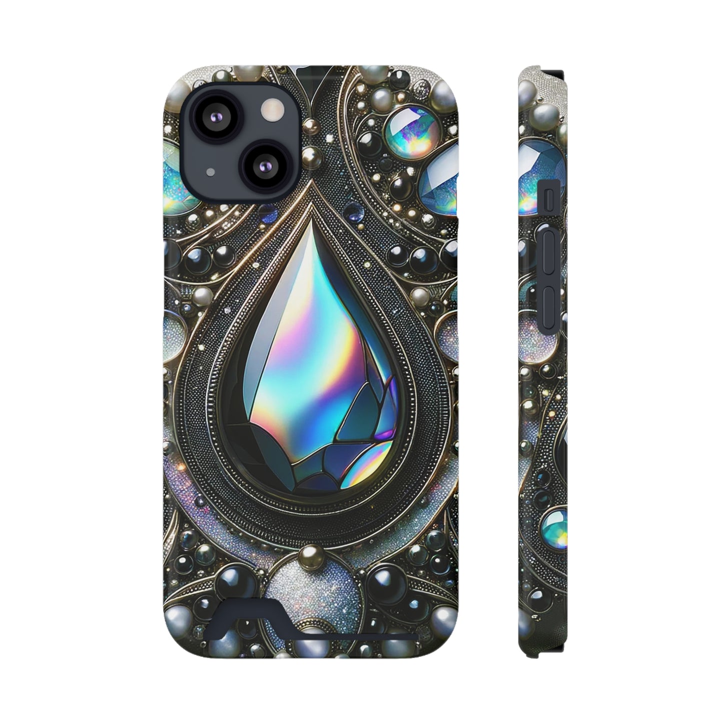 Phone Case with Card Holder - Sophisticated Power ©2024