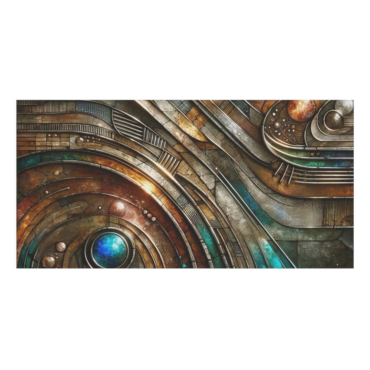 Mink-Cotton Towel - Chromatic Reverie 1 ©2024