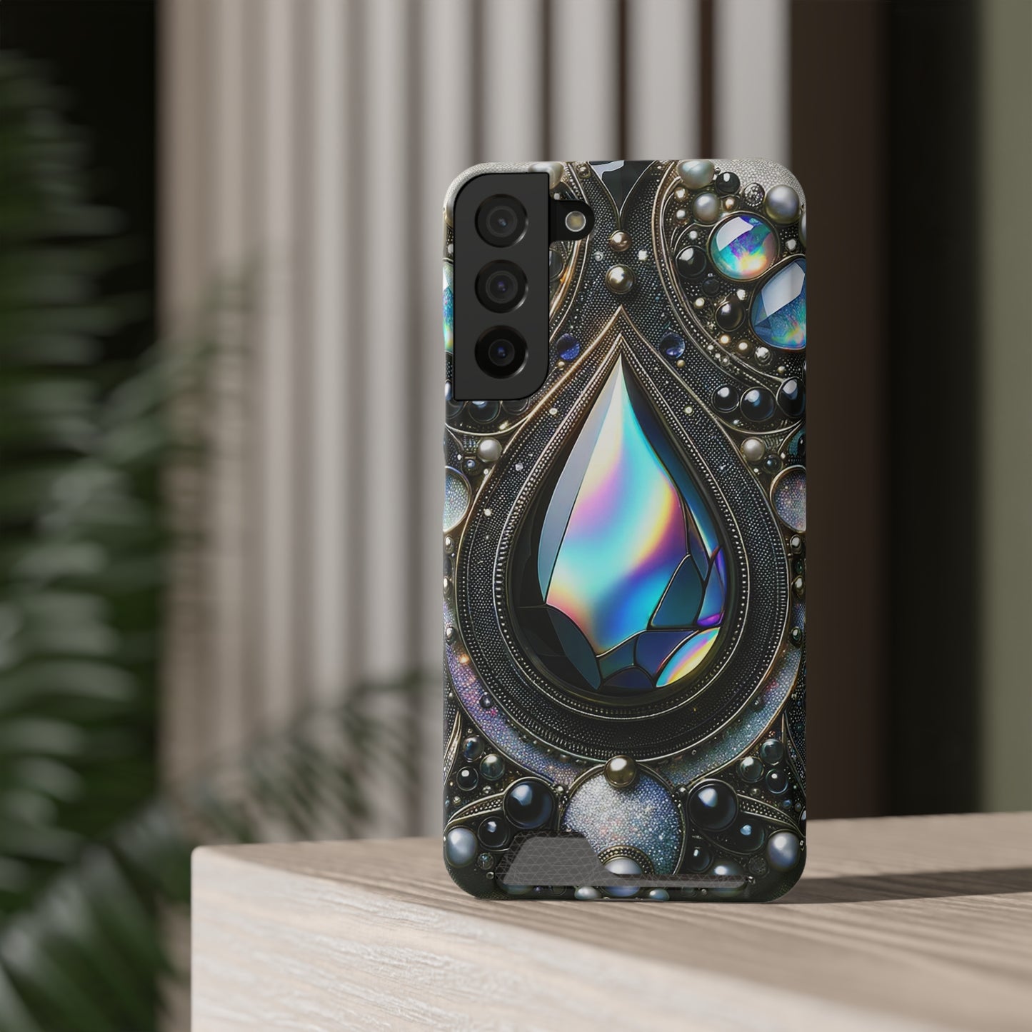 Phone Case with Card Holder - Sophisticated Power ©2024