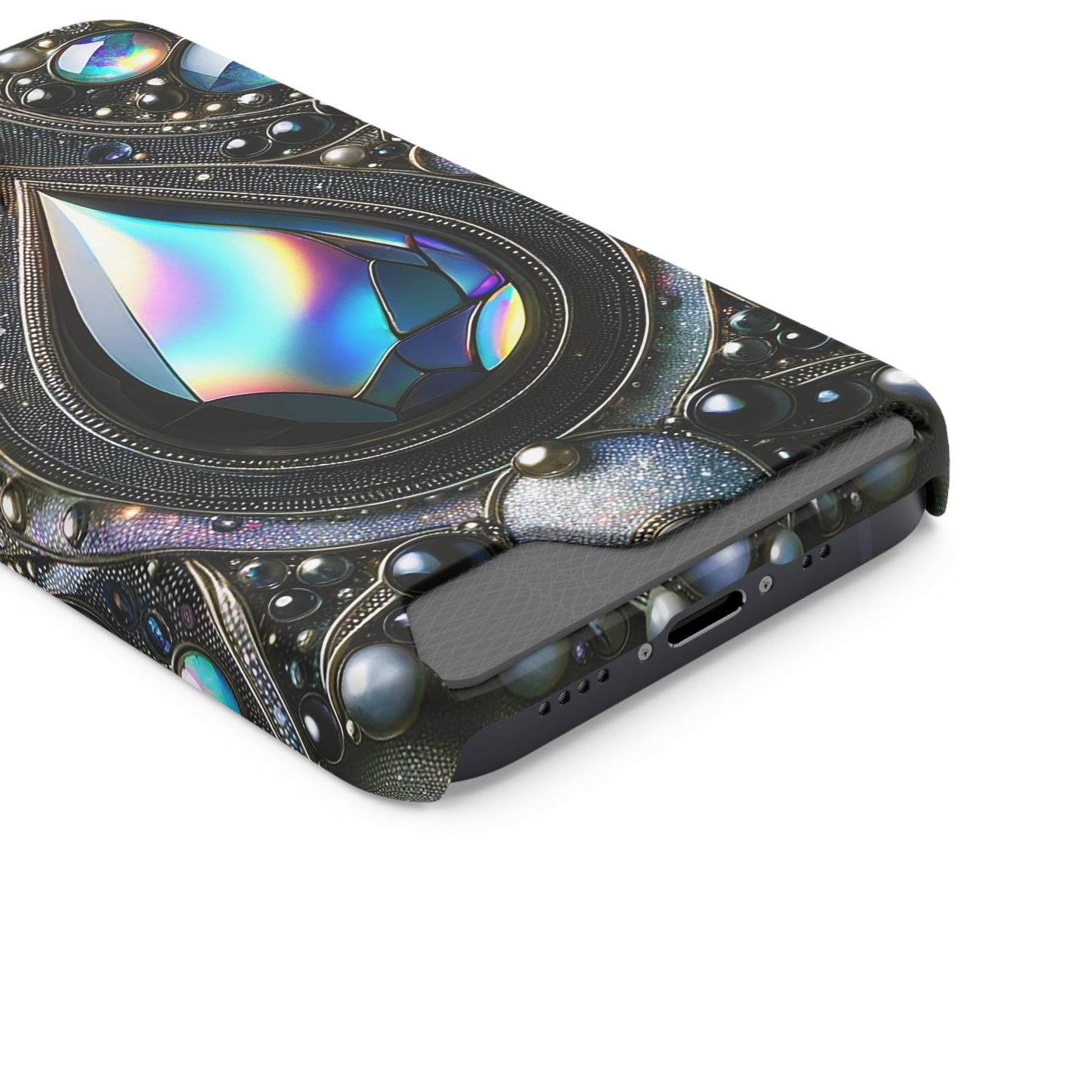 Phone Case with Card Holder - Sophisticated Power ©2024