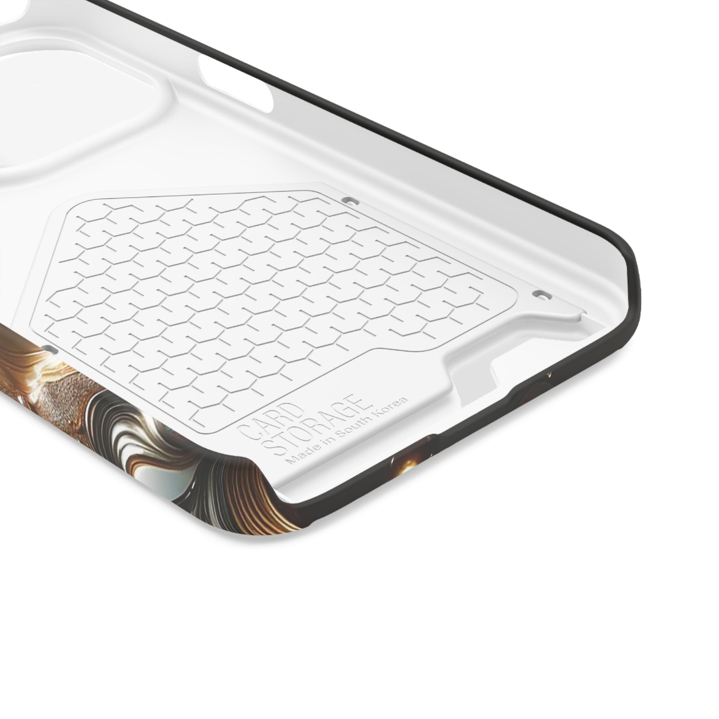 Phone Case with Card Holder - Fused Opulence ©2024